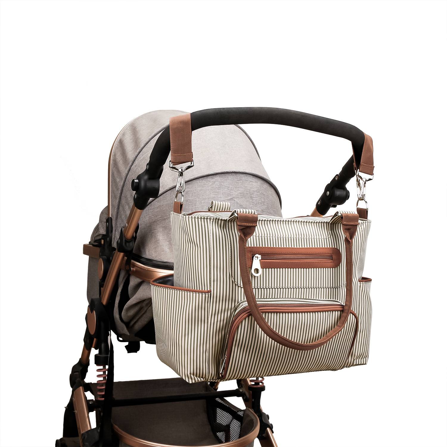 Polyester portable diaper tote bag set 13